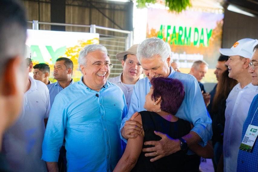 Laurez recebe Caiado em agenda com o agronegócio no Tocantins