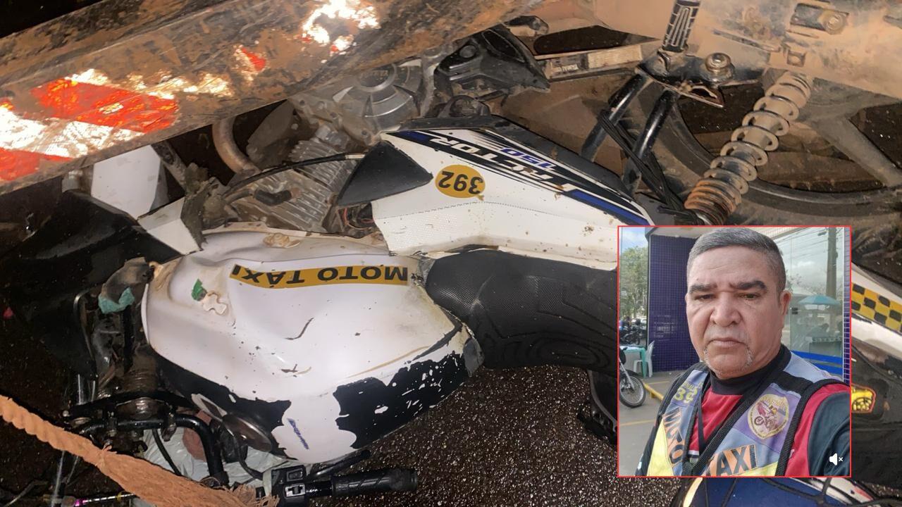 Mototaxista morre após colisão com caminhão em Tucuruí