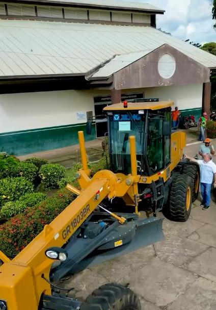 Nova motoniveladora é vistoriada e reforça recuperação de estradas vicinais em Goianésia do Pará