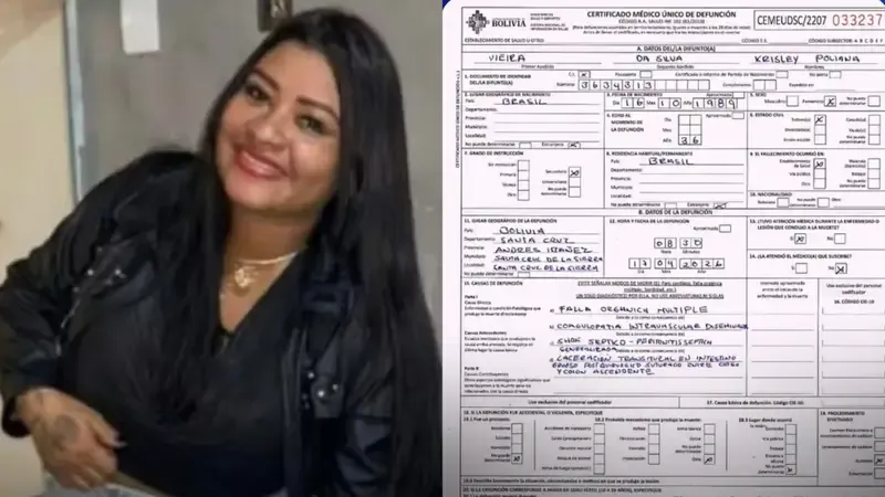 Paraense de Itaituba morreu após perfuração no estômago na Bolivia, diz atestado de óbito