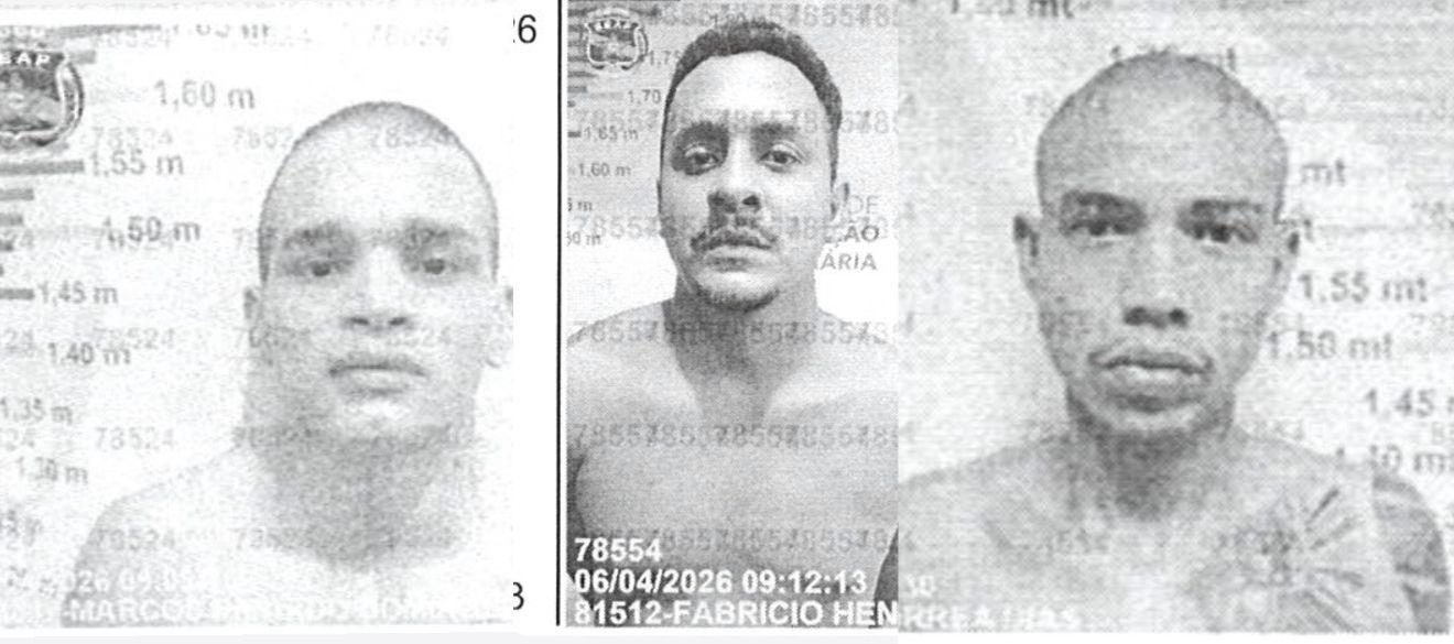 Quatro detentos são recapturados após fuga do Complexo Penitenciário de Santa Izabel