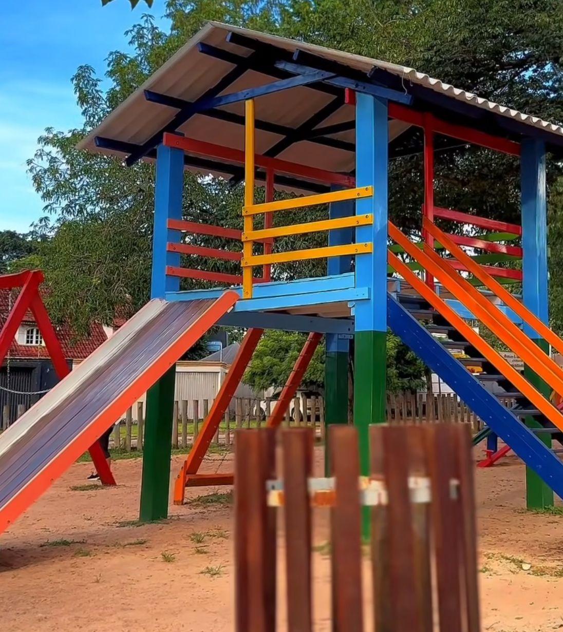 Repaginada: confira como ficou a revitalização da pracinha da Av. Brasil, em Redenção