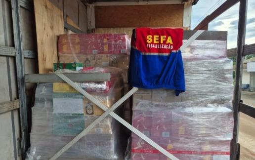 SEFA apreende gasolina, diesel e 4,5 mil garrafas de bebidas alcoólicas em Juruti e São Geraldo do Araguaia