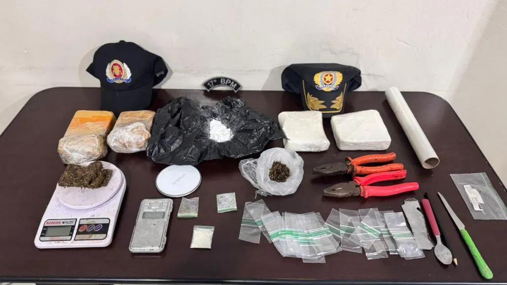 Tocantins: Suspeito de tráfico é preso após tentar fugir com mais de 1 kg de drogas