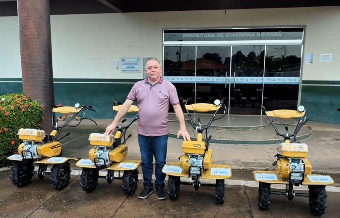 Articulação de Russinho garante equipamentos para a agricultura familiar de Goianésia do Pará
