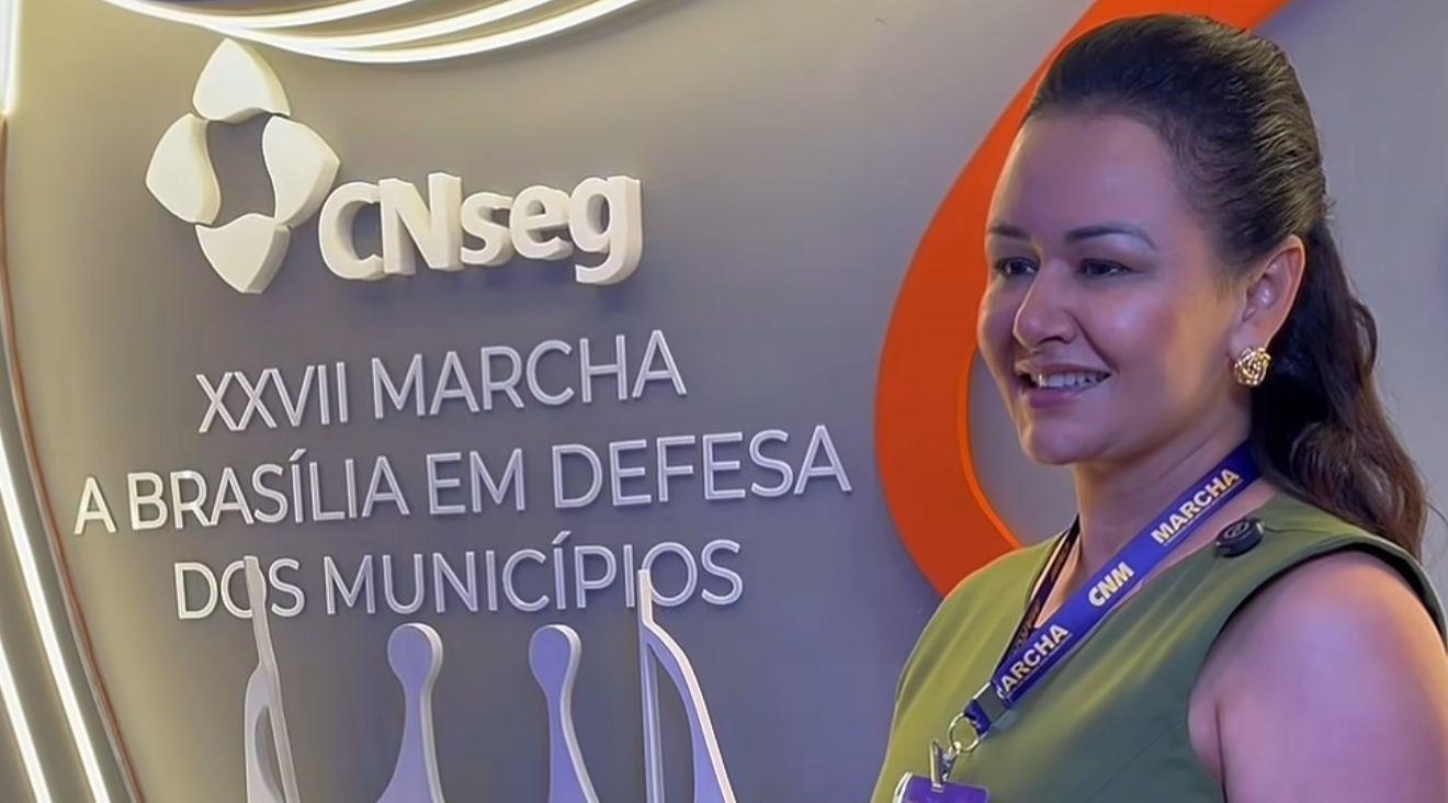De Piçarra para o Brasil: Laane Barros leva modelo de gestão municipal à Marcha dos Prefeitos
