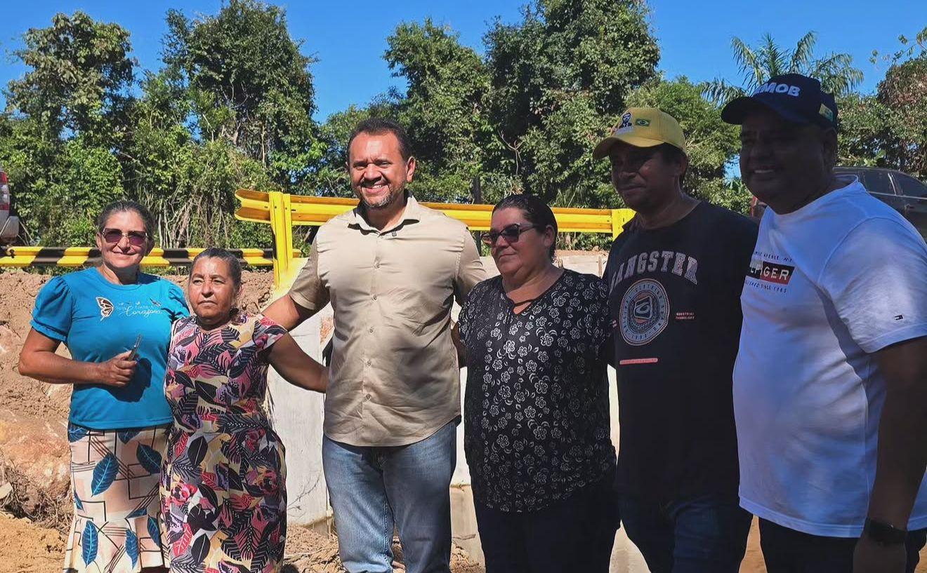 Dr. Rener entrega ponte na Vicinal Inajá e reforça segurança para a população de Redenção