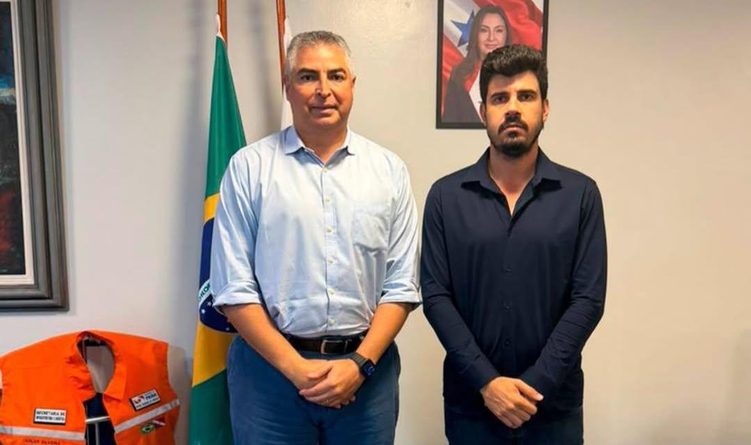 Em Belém, André Rezende trata de infraestrutura para Pacajá em reunião na SEINFRA
