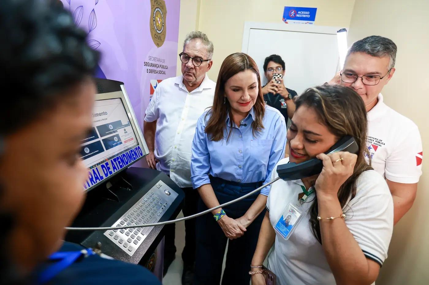 Governadora Hana Ghassan entrega 7º Totem de Atendimento à Mulher em Salinópolis