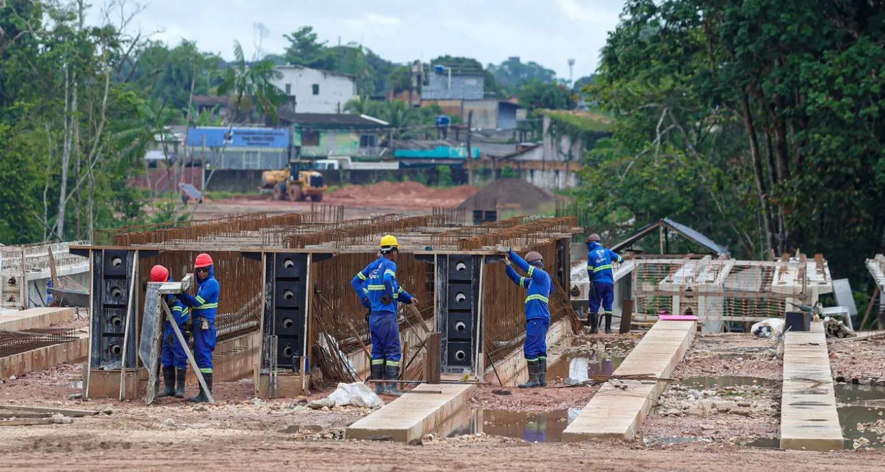 Governo do Pará avança com obras da primeira ponte que interliga diretamente Belém e Ananindeua