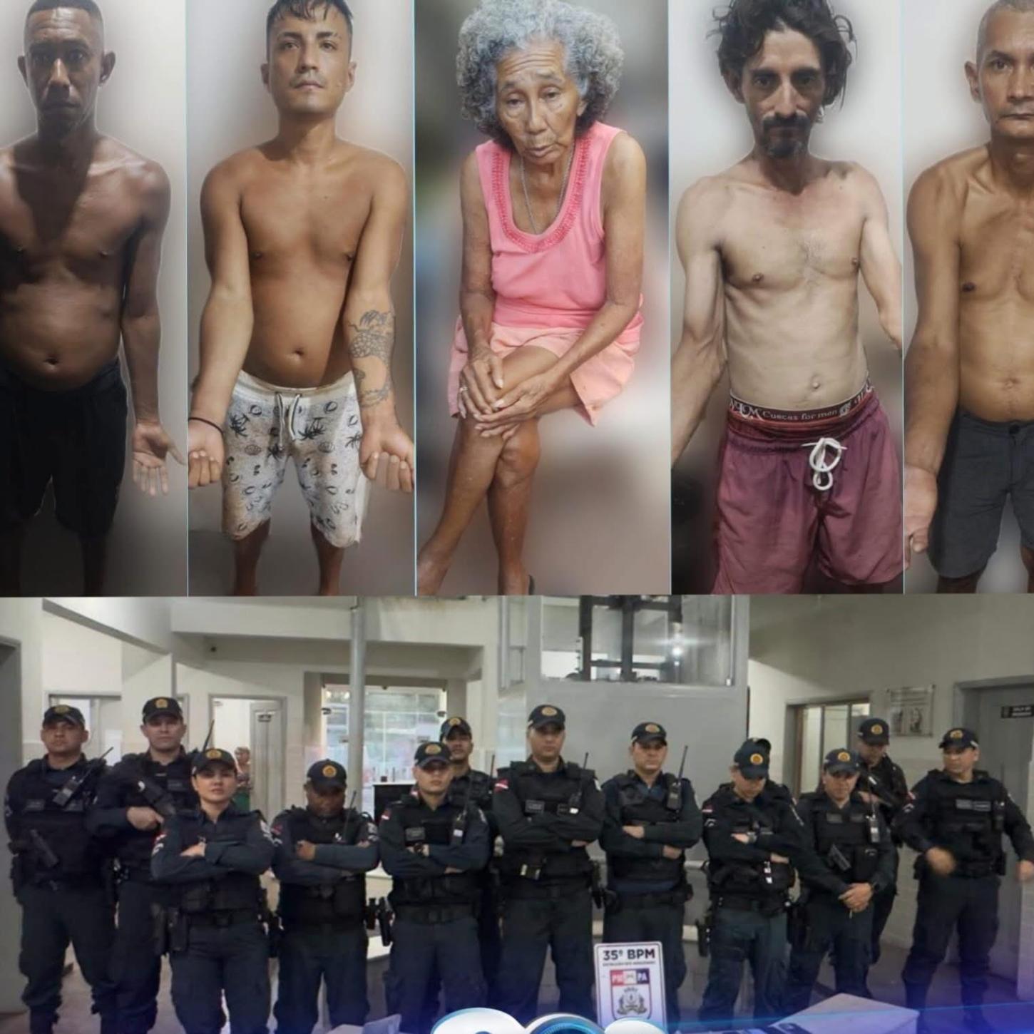 Idosa e filhos são presos suspeitos de tráfico de drogas em Santarém