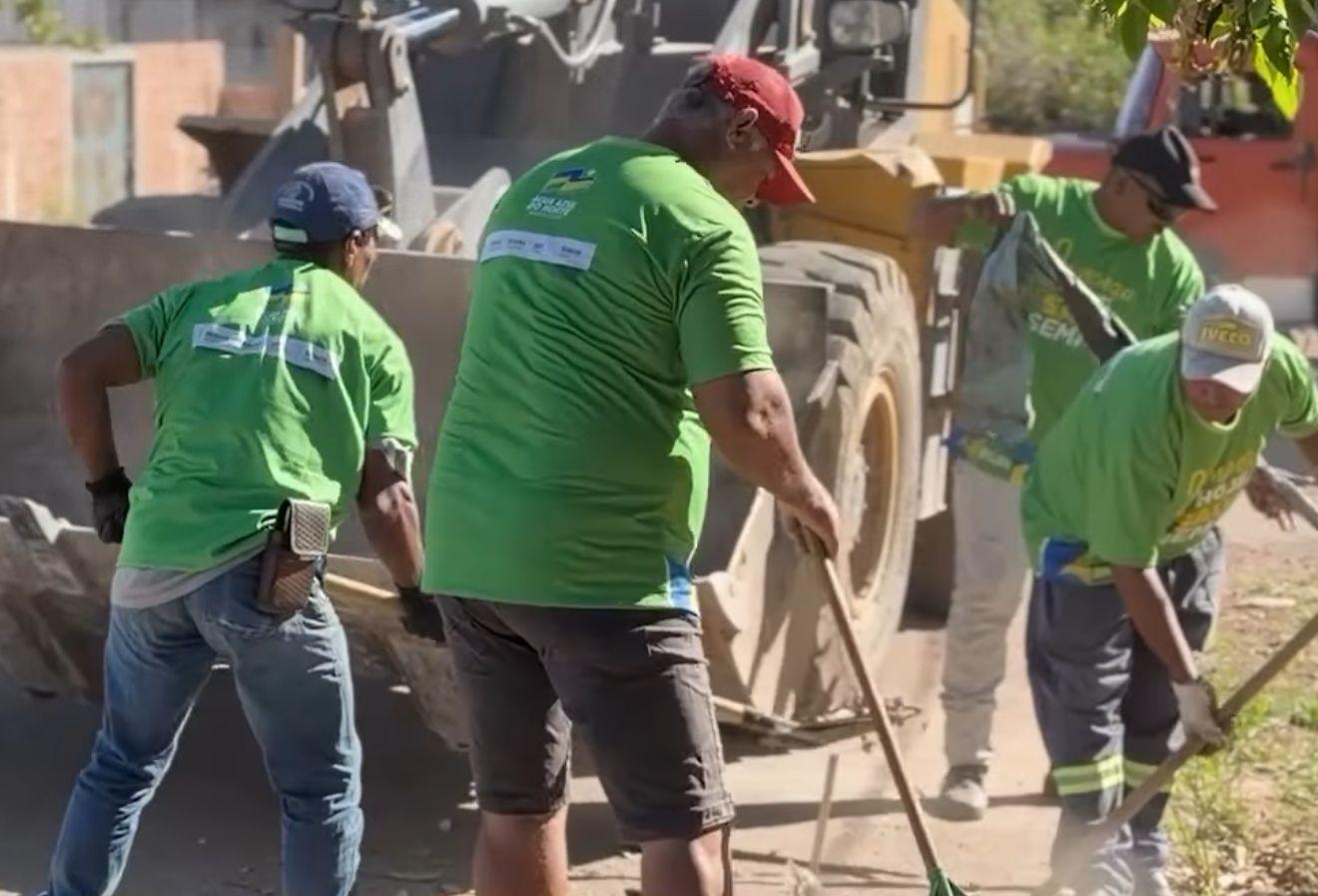 Limpeza hoje, saúde sempre: mutirão de limpeza urbana é realizado em Água Azul do Norte