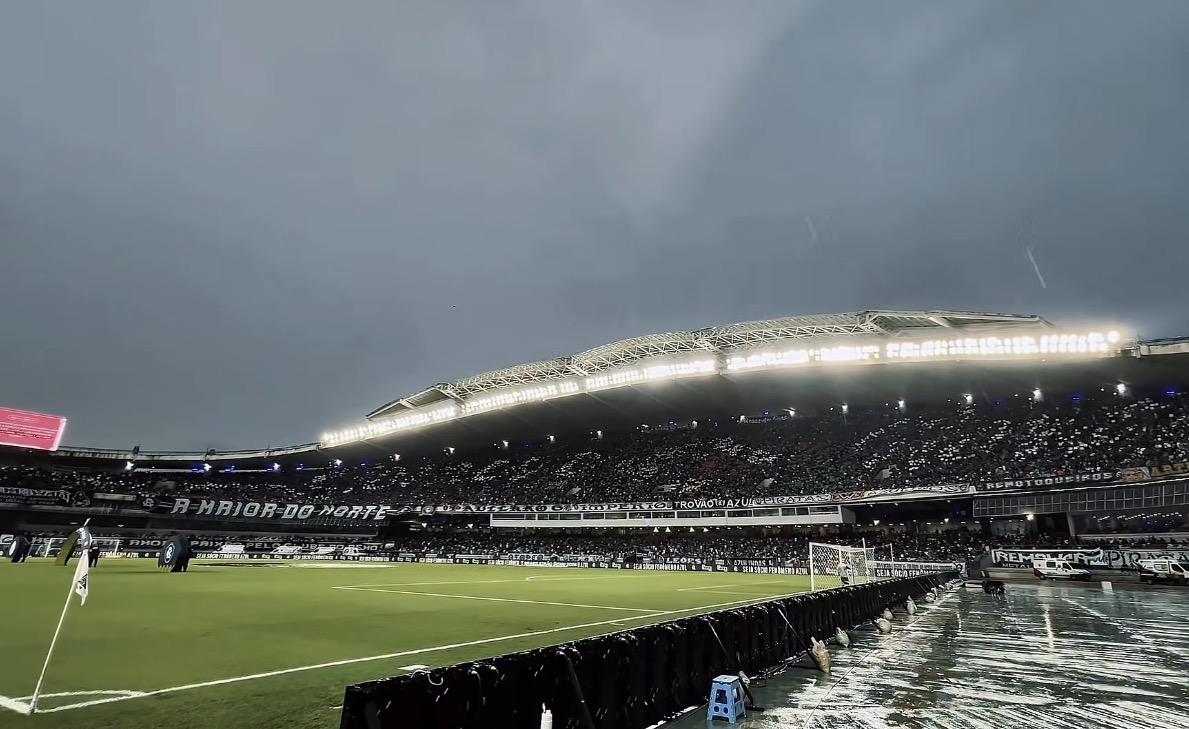 Palmeiras e Remo empatam em jogo marcado por chuva no Mangueirão