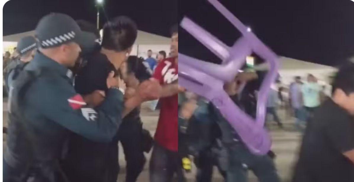Policial fica ferido após ‘cadeirada’ durante show de Amado Batista em Tucumã