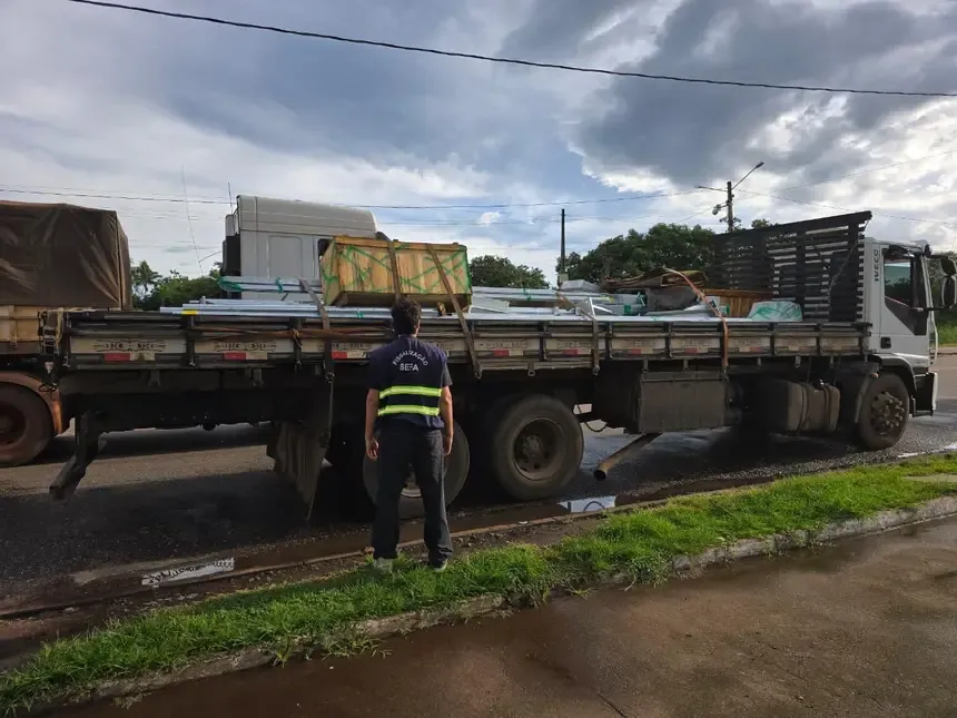 Sefa apreende quatro torres de transmissão avaliadas em R$ 211 mil em Conceição do Araguaia