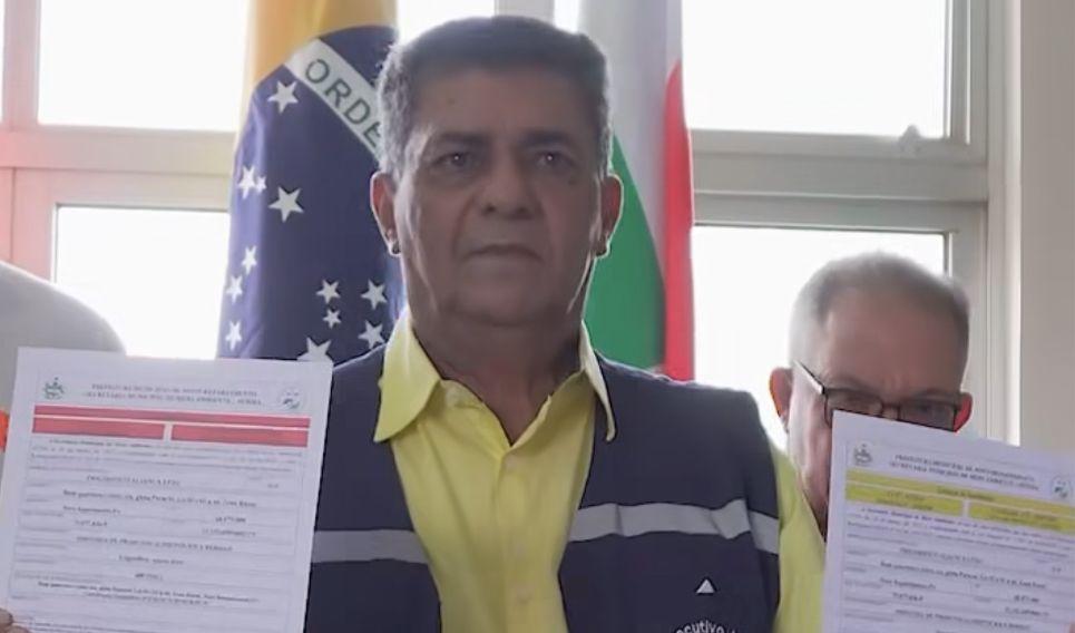 Valdir Lemes assina licença de instalação do Frigorífico Aliança em Novo Repartimento