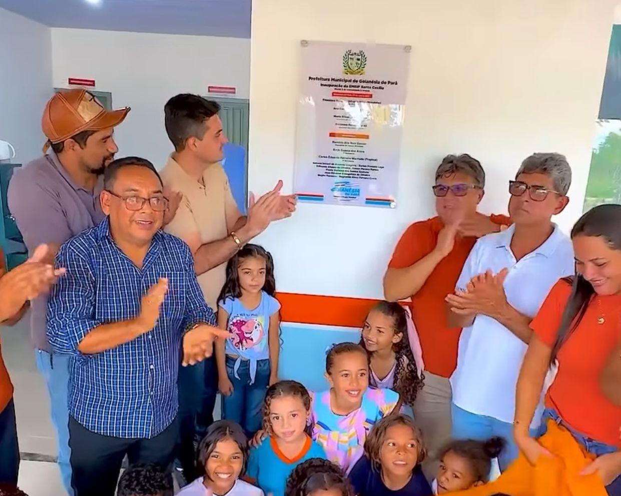 Gestão Russinho entrega Escola Santa Cecília à comunidade de Goianésia do Pará