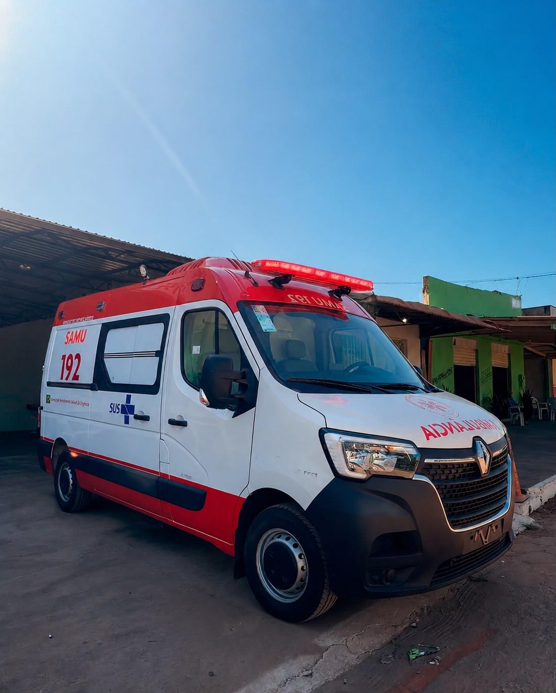 Bannach reforça saúde com nova ambulância 0 km