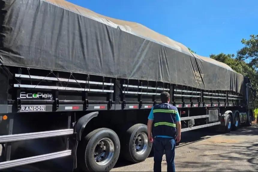 Carga irregular com destino a Canaã é apreendida pela Sefa