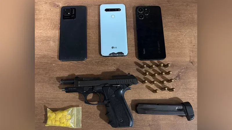 Casal é detido com pistola, munições e comprimidos de ecstasy durante festival em Parauapebas