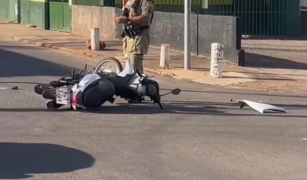 Confusão: assalto termina em perseguição, batida e fuga de suspeito em Araguaína