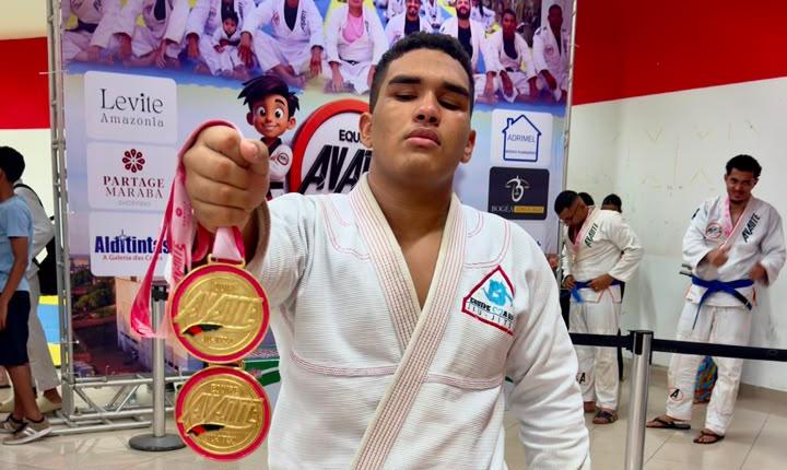 Fenômeno de Itupiranga: Kelson Gustavo domina competição de Jiu-Jitsu em Marabá