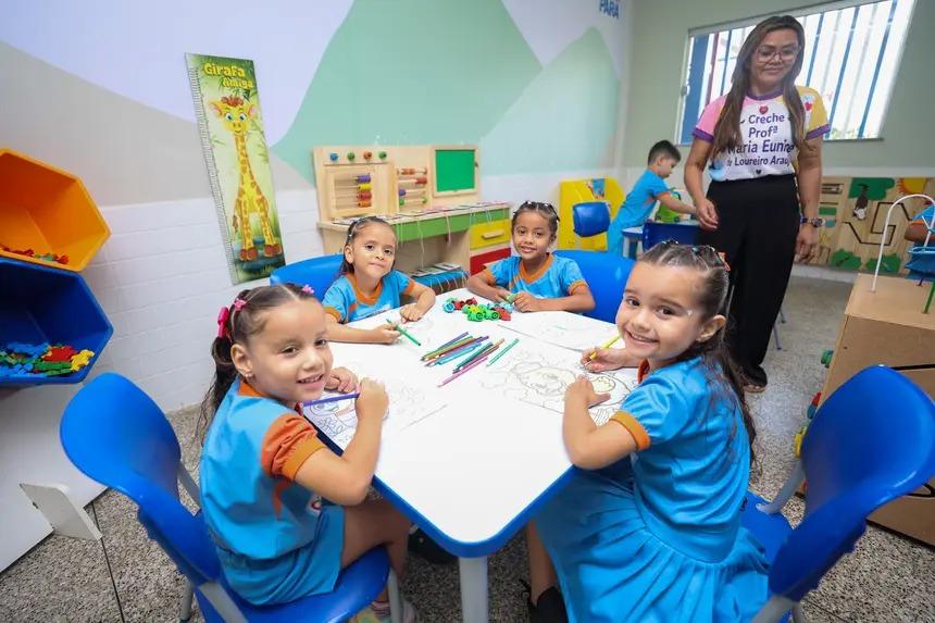 Governo do Pará alcança a marca de 33 creches entregues e beneficia mais de 6,5 mil famílias