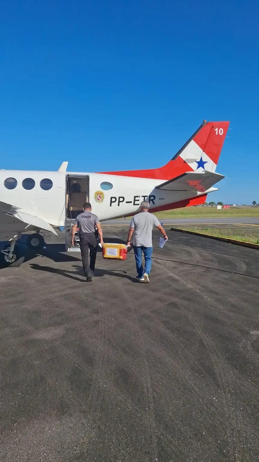 Graesp transporta para Redenção rim captado em Belém e garante mais um transplante no Sul do Pará
