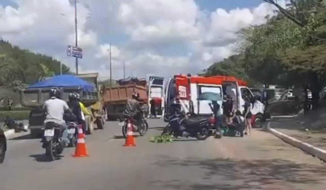     Idosa é atropelada na faixa de pedestres e sofre fratura exposta em Marabá
