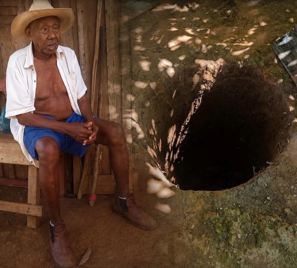 Idoso de 90 anos cai em fossa de 3 metros em Serra Pelada e fica gravemente ferido