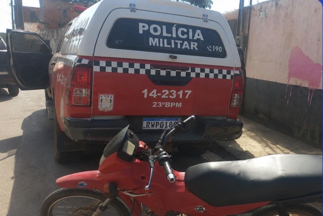 Motocicleta roubada é recuperada pela PM em Parauapebas