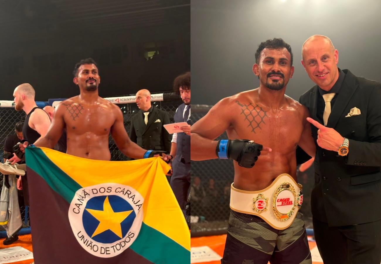 Natural de Canaã, Paulo “Terremoto” conquista cinturão internacional de MMA na Inglaterra