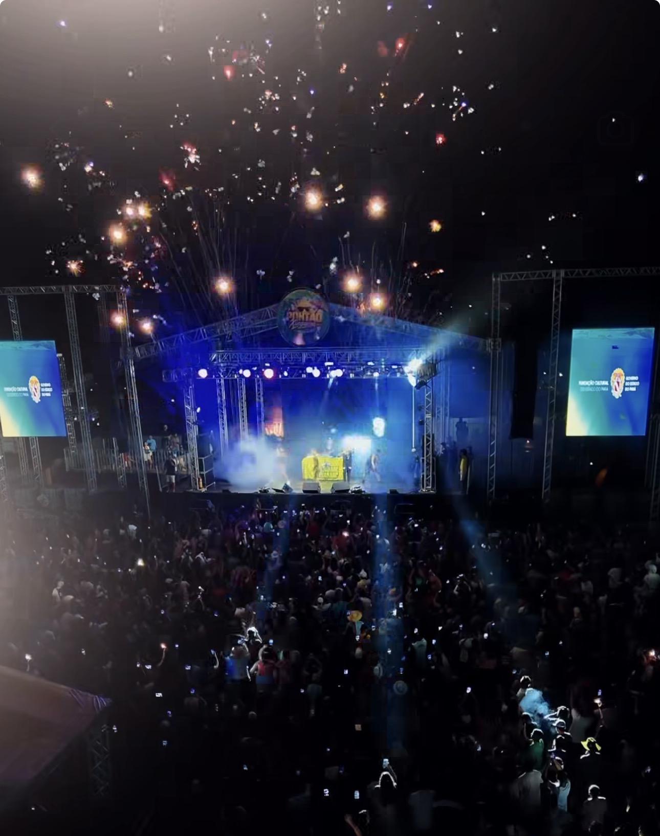 Praia do Pontão reúne multidão em fim de semana com show de Mc Jacaré e Amado Batista