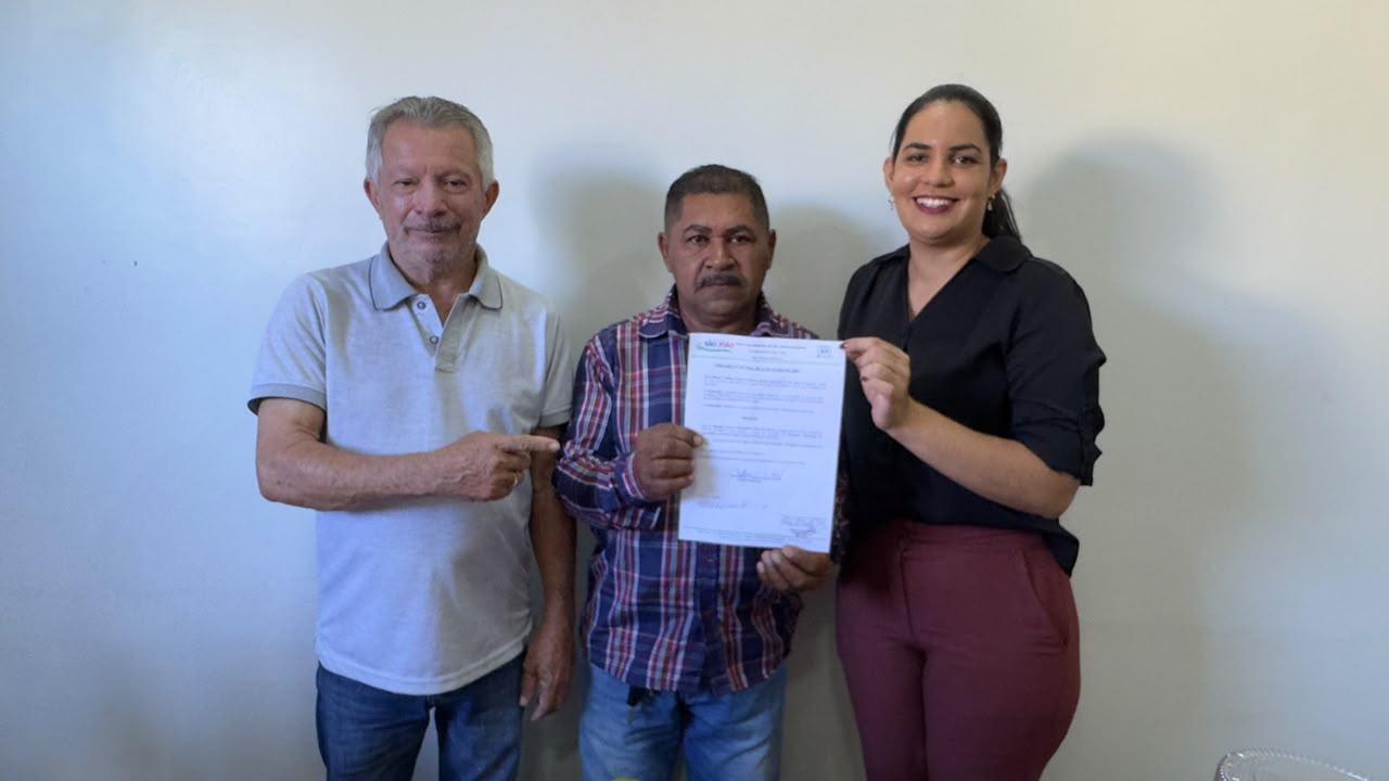 Prefeita Marcellane Cristina empossa novo secretário de Agricultura em São João do Araguaia