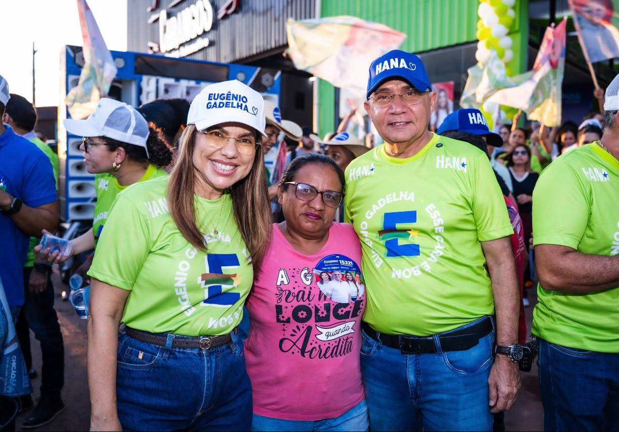 Adesivaço marca abertura do Comitê Central de Eugênio Gadelha em Canaã dos Carajás