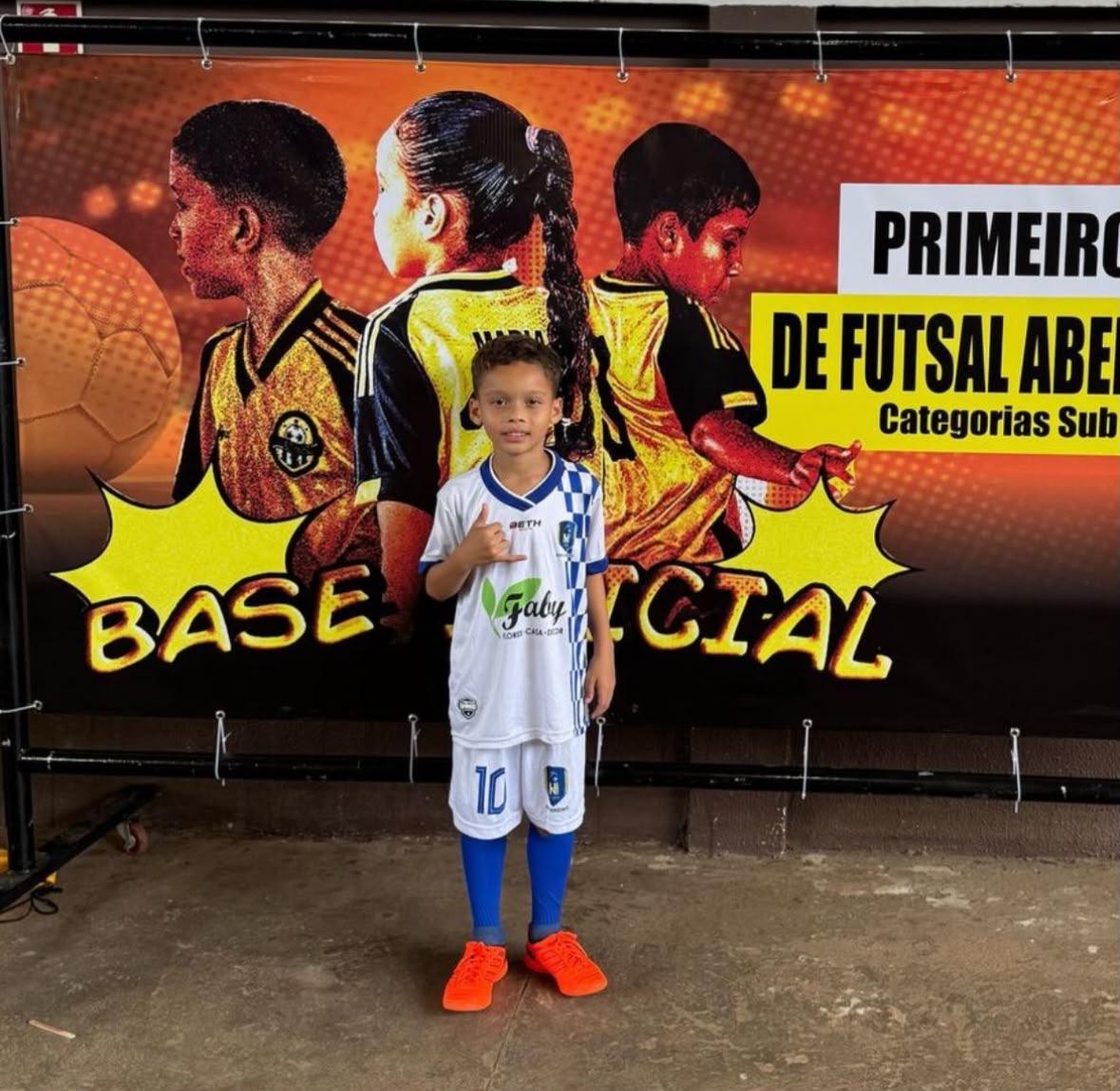 Aos 9 anos, João Pedro, de Canaã, é aprovado na primeira etapa de teste para clube de Goiânia
