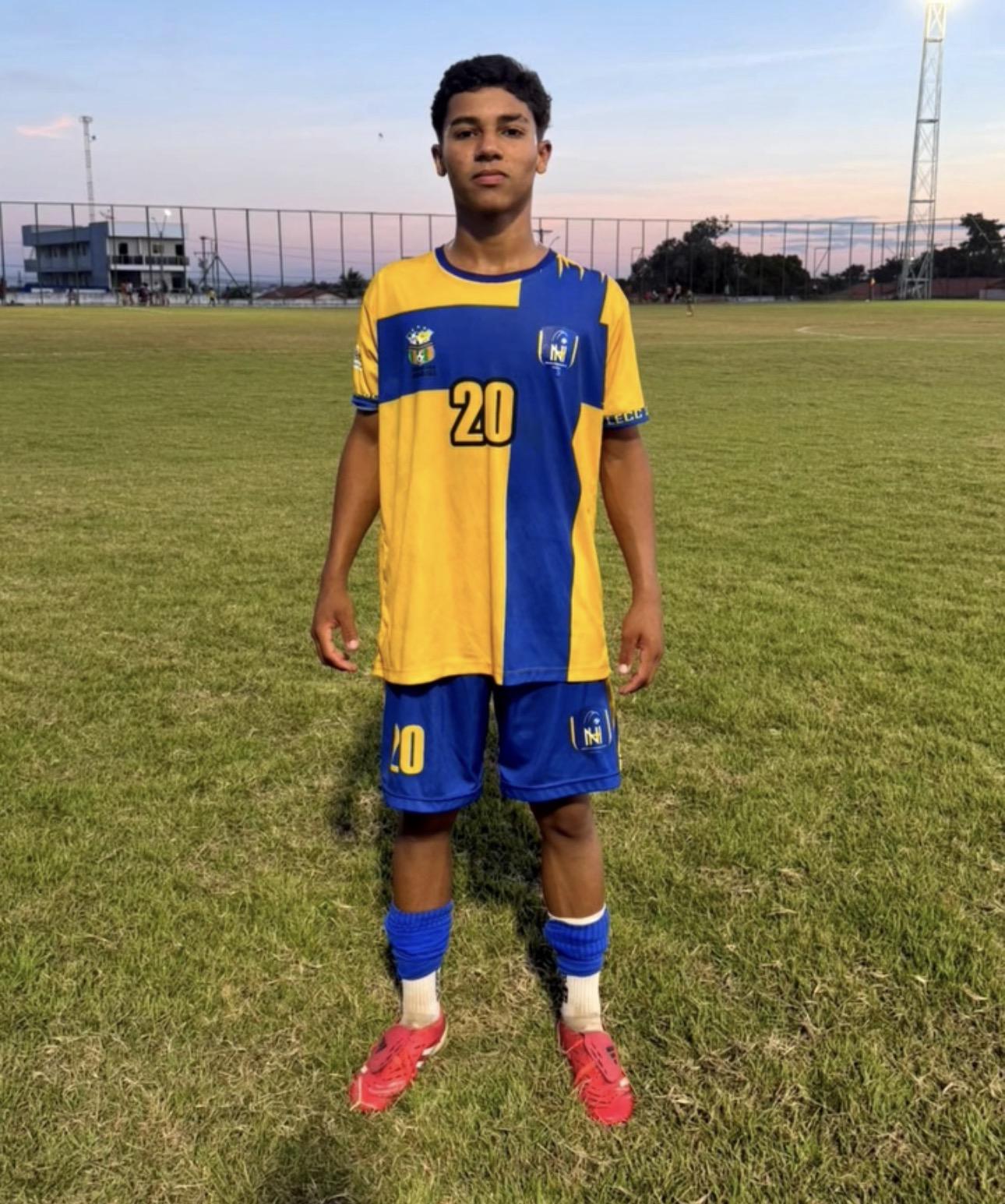 Atleta de Canaã, ‘Índio’ é aprovado direto para elenco sub-16 de clube de Goiás