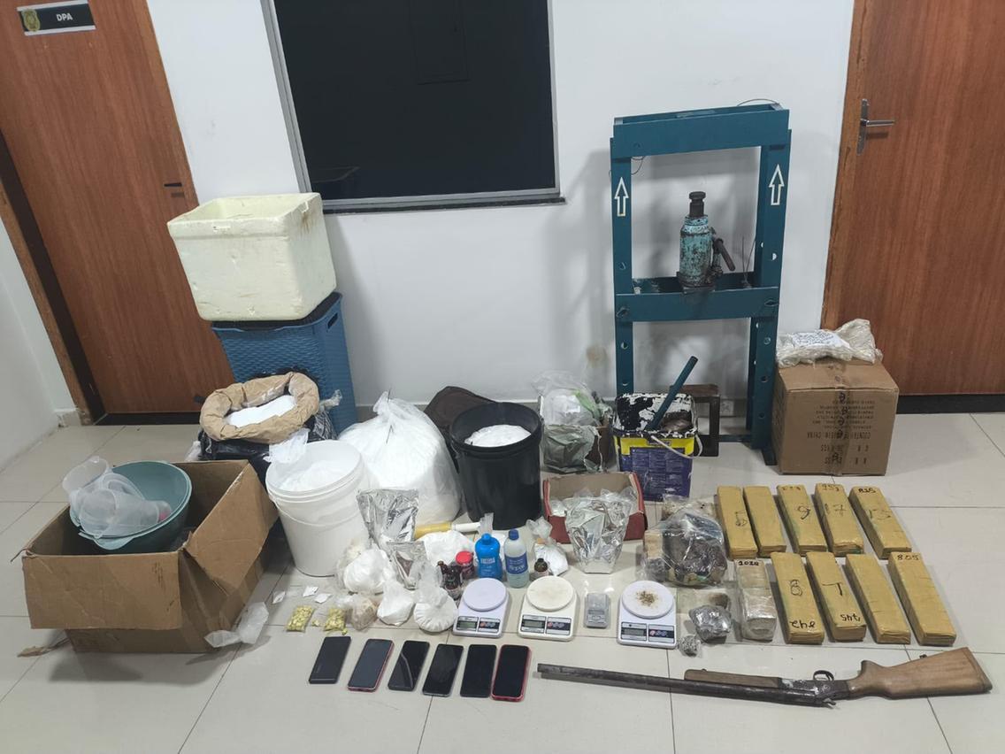 Bannach: PM apreende 450 kg de drogas na zona rural