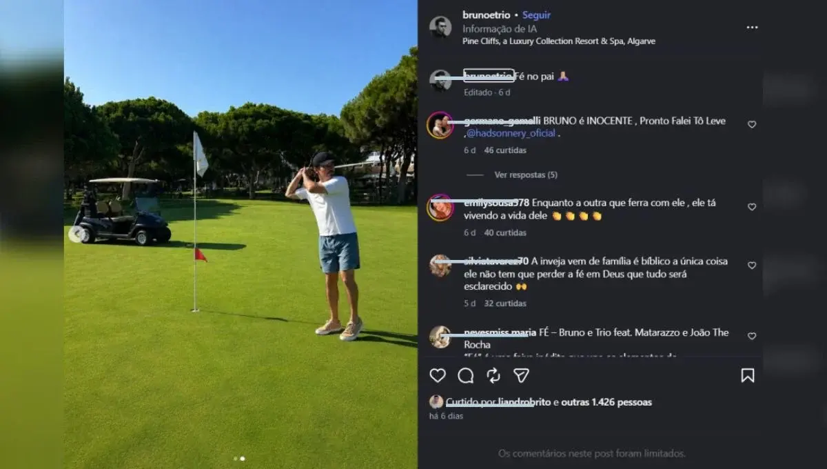 Bruno e Trio: cantor condenado segue ativo nas redes sociais
