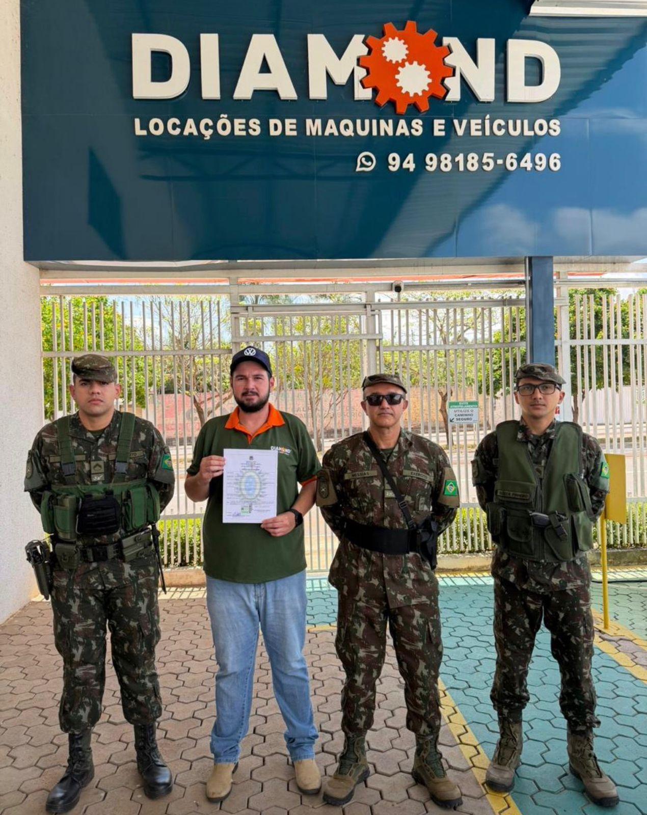 Diamond Locações é habilitada pelo Exército para locação de veículos blindados em Canaã dos Carajás