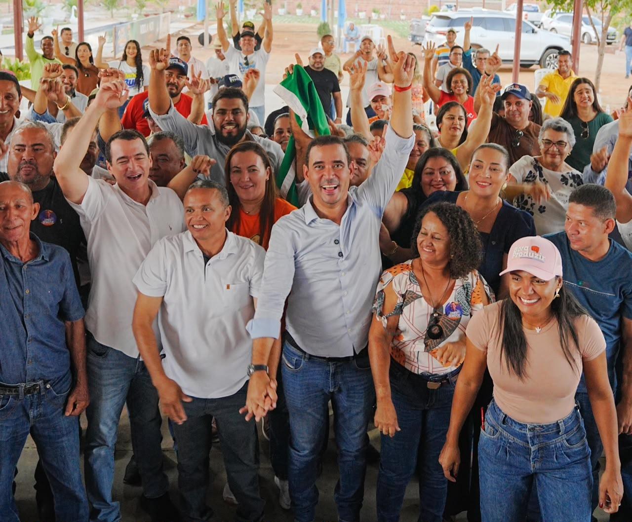 Em Peixe, Vicentinho recebe apoio do prefeito Augusto Cézar ao Governo do Tocantins