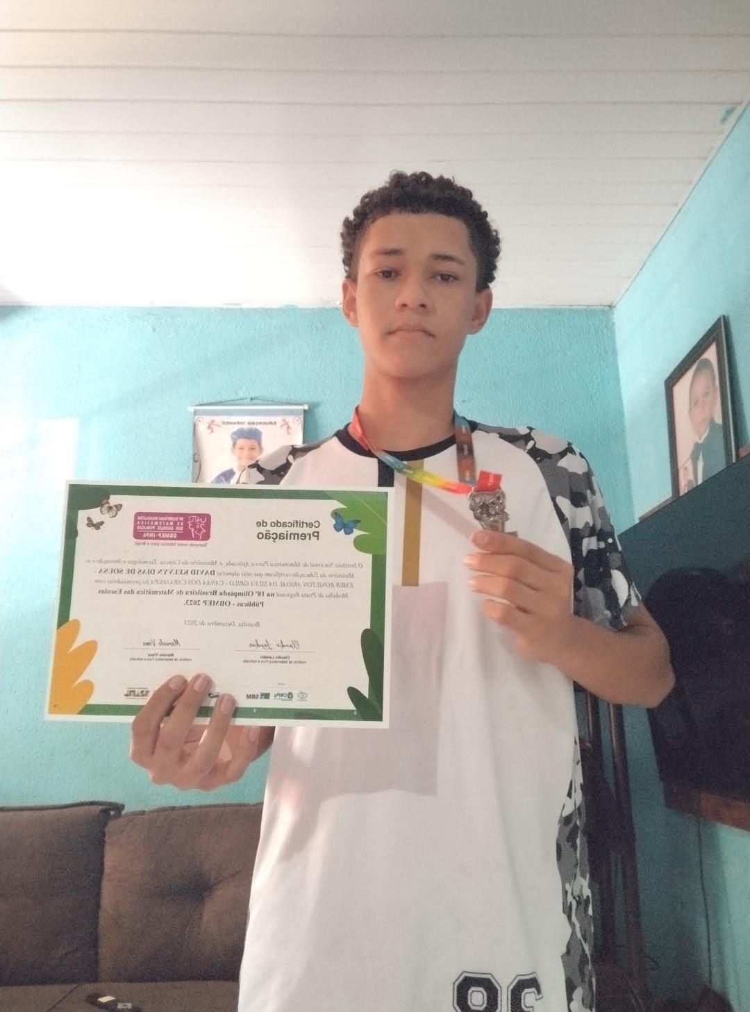 Estudante de Canaã dos Carajás conquista Medalha de Prata Regional na Olimpíada Brasileira de Matemática