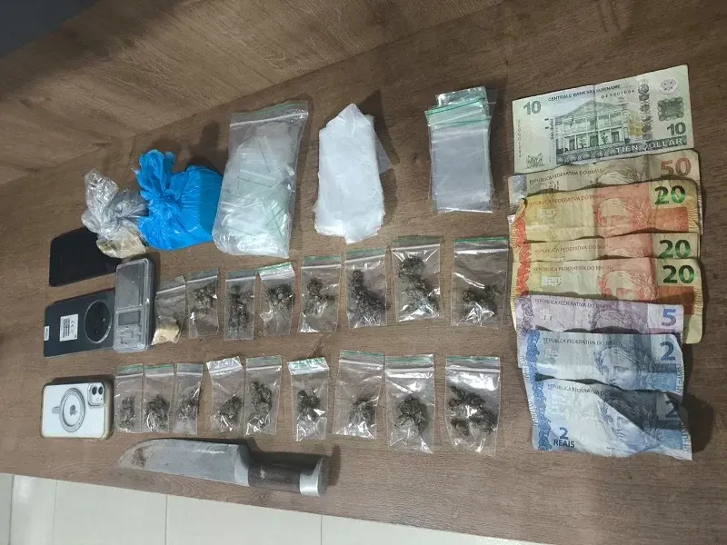 Homem é preso com drogas durante saída temporária do Dia dos Pais em Parauapebas