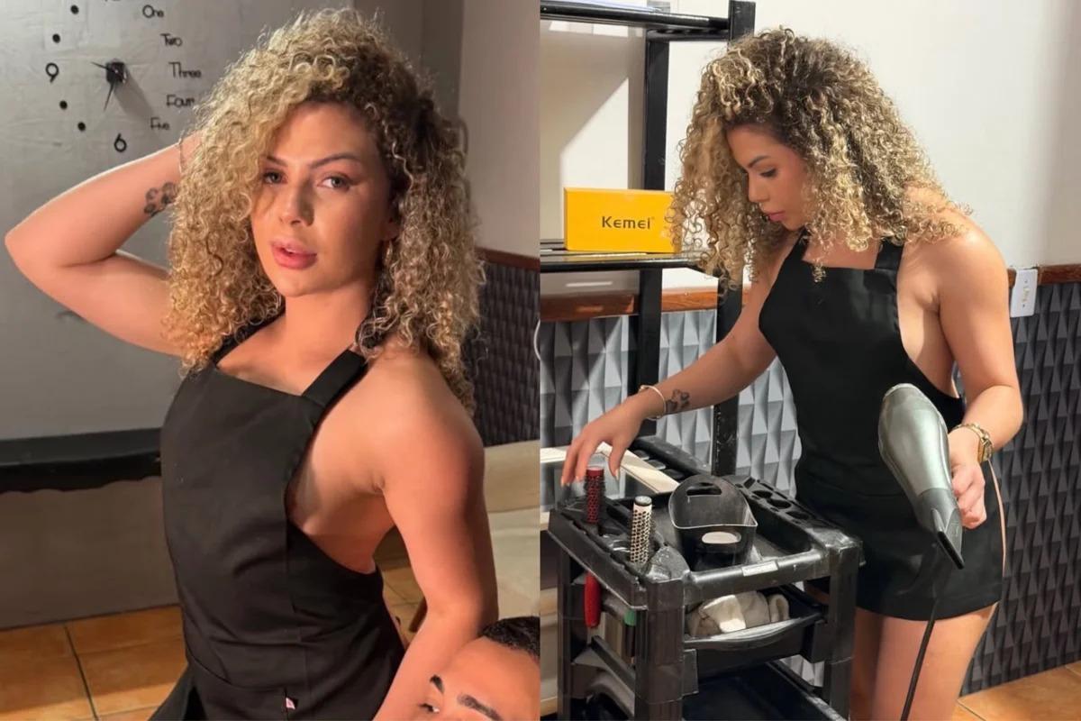 Influenciadora oferece salário de R$ 10 mil para assistente em barbearia nudista