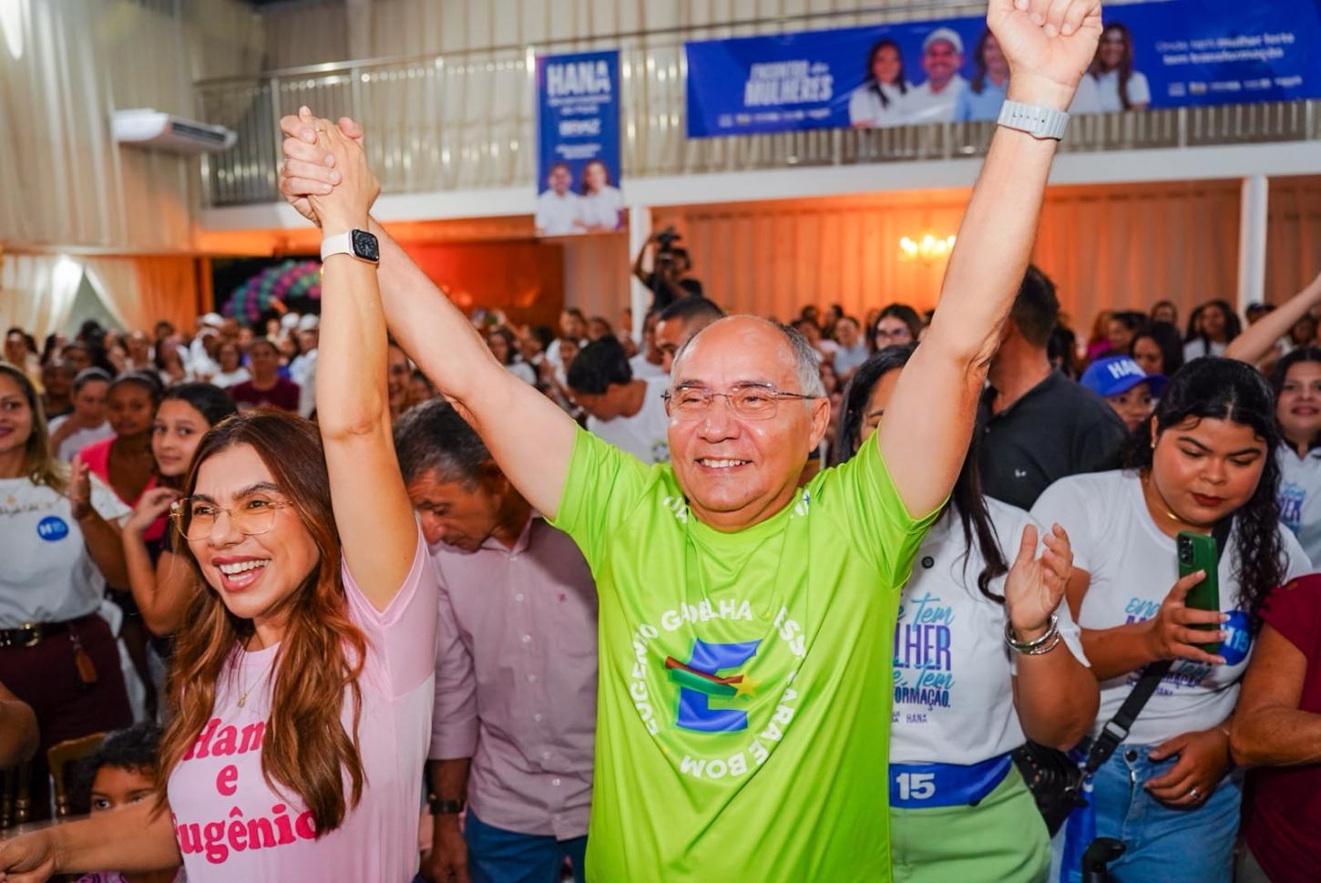 Mais de 600 mulheres participam de encontro com Eugênio Gadelha, Josemira e lideranças em Parauapebas