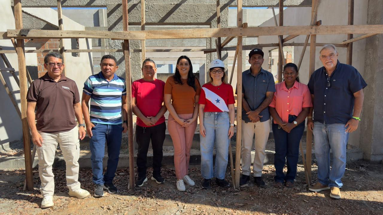 Marcellane Cristina recebe comitiva do FNDE e TCM em São João do Araguaia