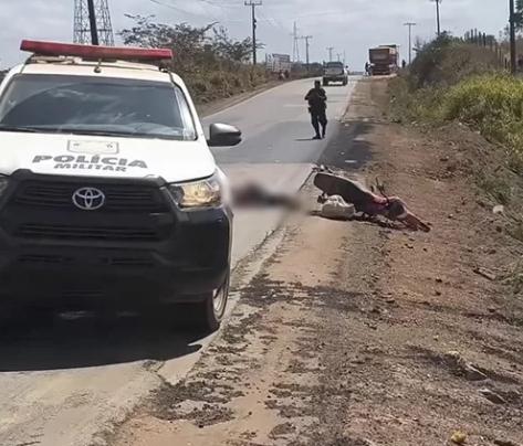 Motoqueiro morre após cair e ser atingido por caminhão em Eldorado do Carajás