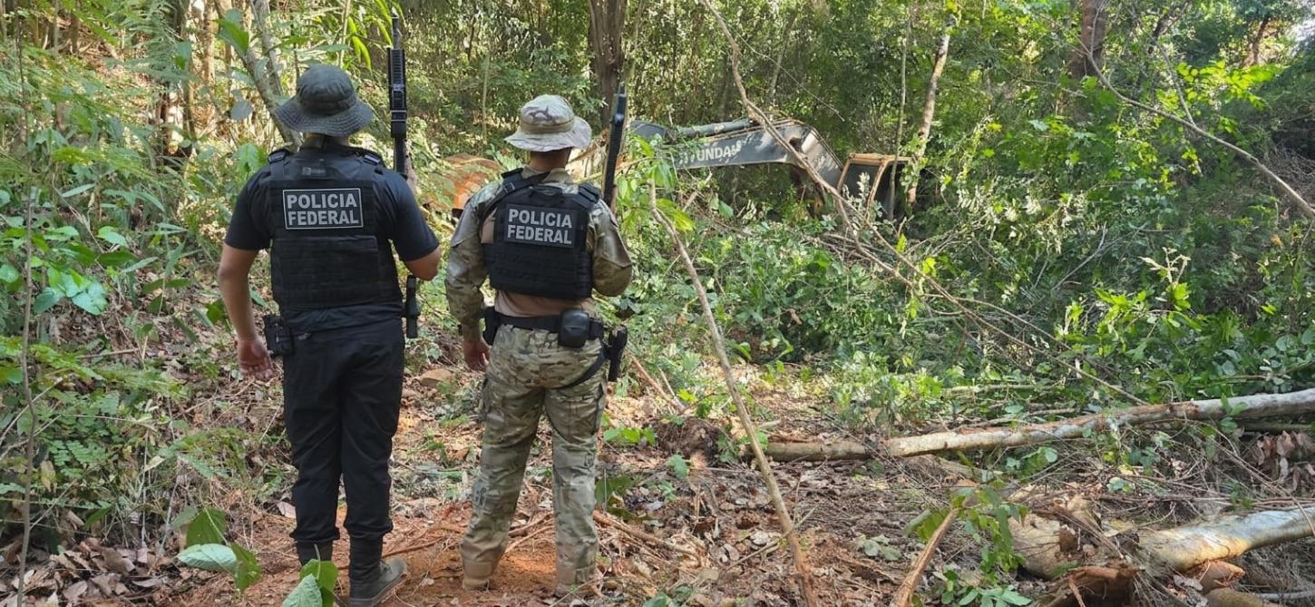 Polícia Federal desmonta três garimpos ilegais em Santa Maria das Barreiras