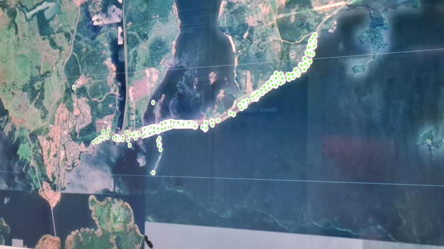 Monitoramento feito na barragem