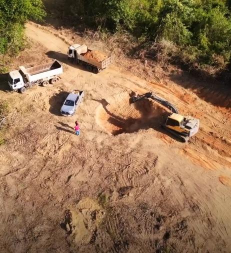 Prefeitura de Jacundá inicia recuperação da Vicinal Castanheira